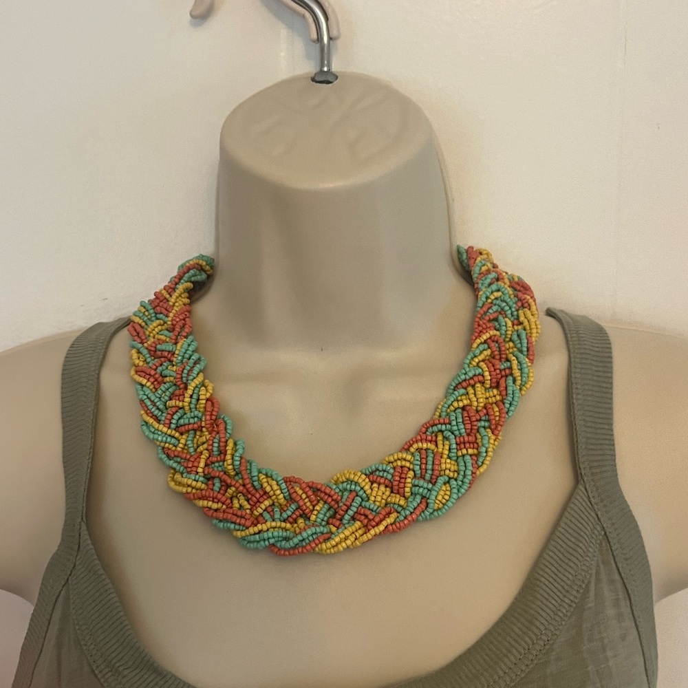 Chunky Braided Statement Necklace!!!